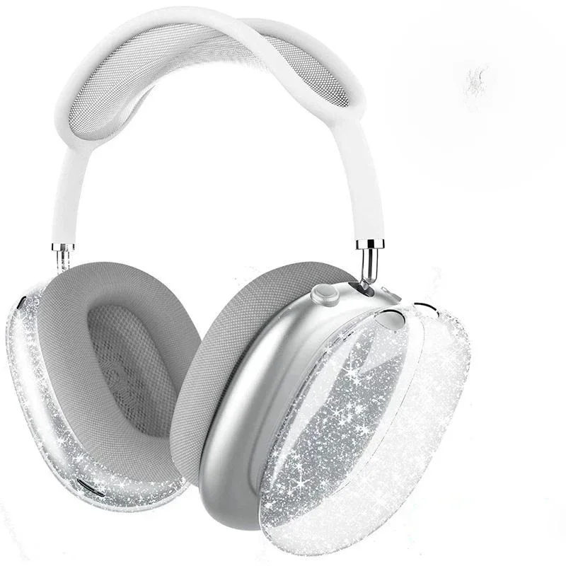 Haute qualité Super étui de protection pour Apple Airpods Max étui pour écouteurs paillettes scintillant clair TPU étui pour écouteurs housse de protection