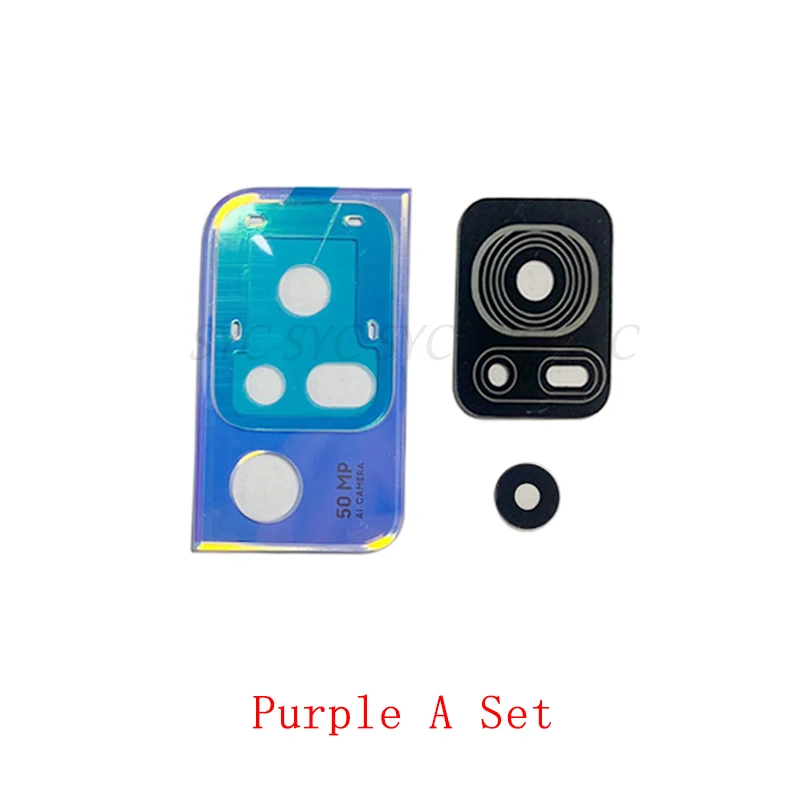 Rear Back Camera Frame with Lens Glass For TCL 40 SE Camera Glass Lens with Frame Repair Parts