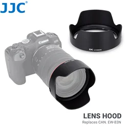 JJC LH-EW83N Bayonet Lens Hood Black Lens Hood Shade Compatible with Canon RF 24-105mm f/4L IS USM lens Reversible Non-Glare