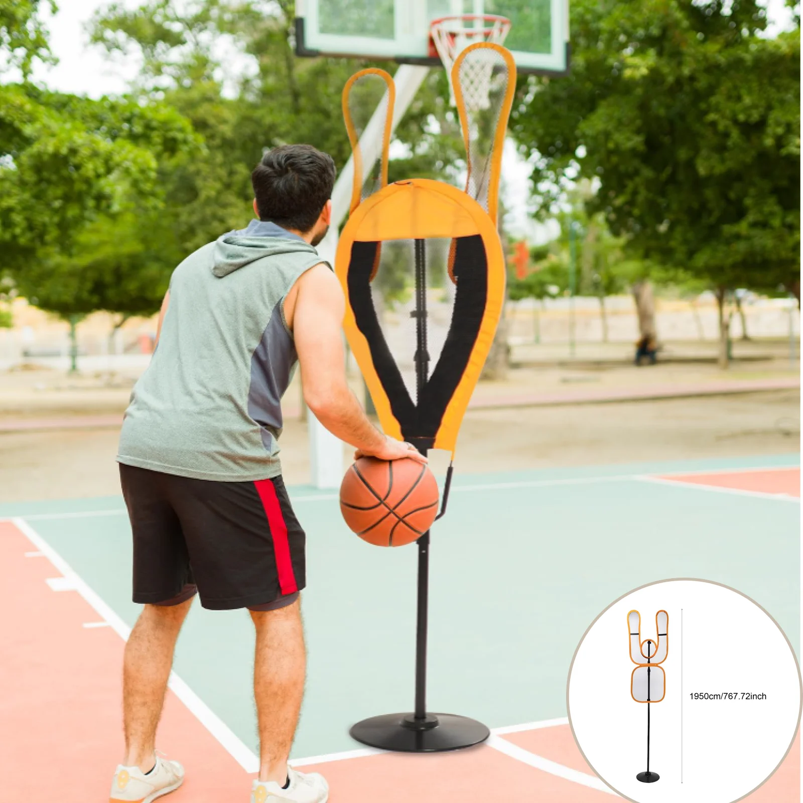 

Баскетбольный футбольный манекен, защитник, блокирующий манекен, тренировочное снаряжение, вспомогательный инструмент для футбола, баскетбола, волейбола, футбола