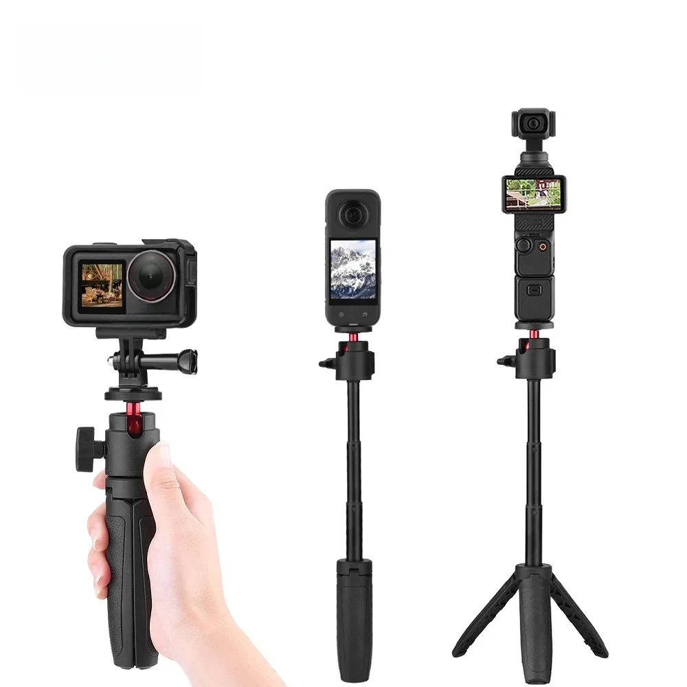 Trépied pour perche à selfie pour DJI Osmo Pocket 3 Rainbow, support d'invite, compatible avec GoPro fore13, 12, 11, 10, 9, accessoire Insta360