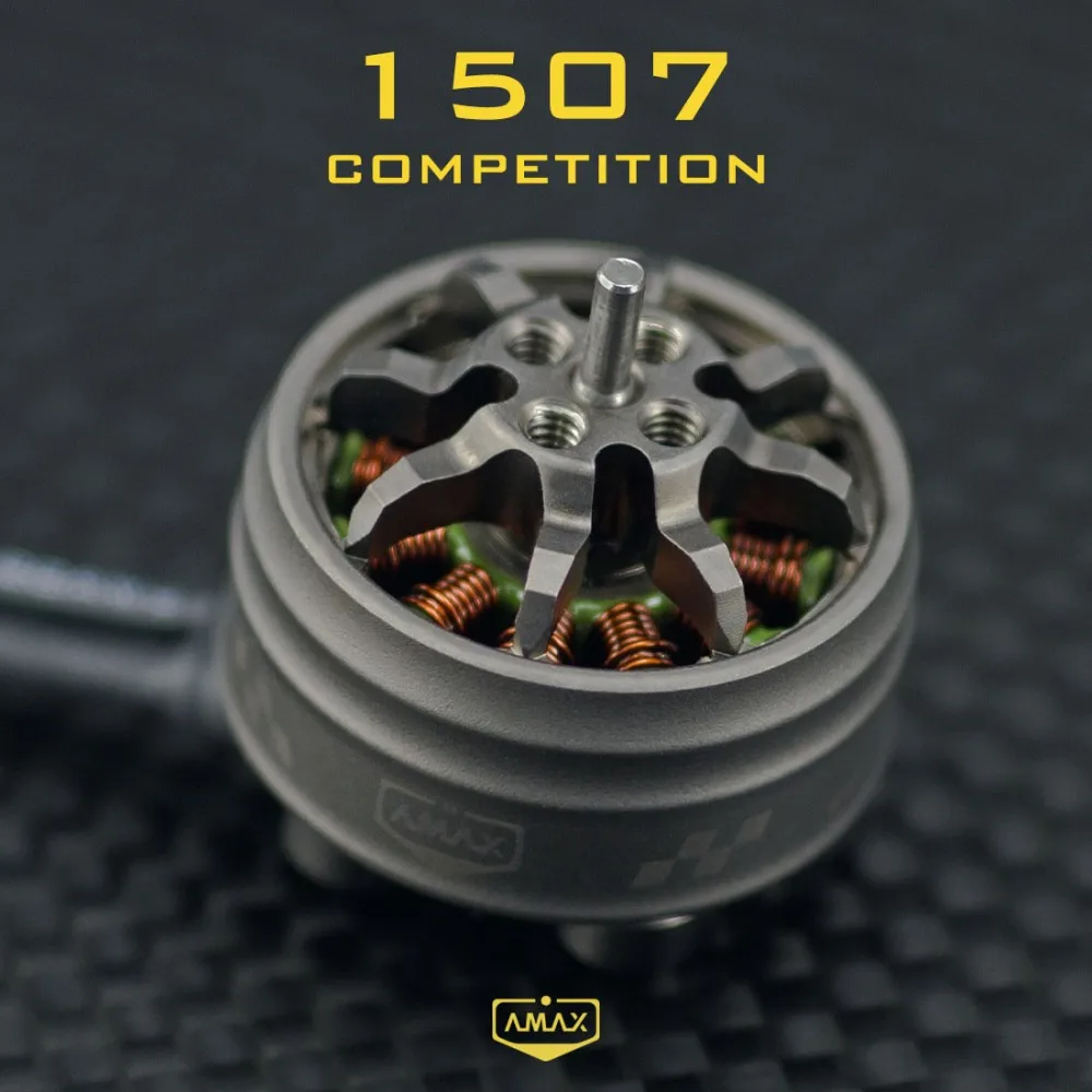 1507 Competition Brushless Motor 3-4S Φ1.5mm FPV RC Drone Plane Quad Cine Whoop 1750 2000 2250 3000 3500KV AMAX