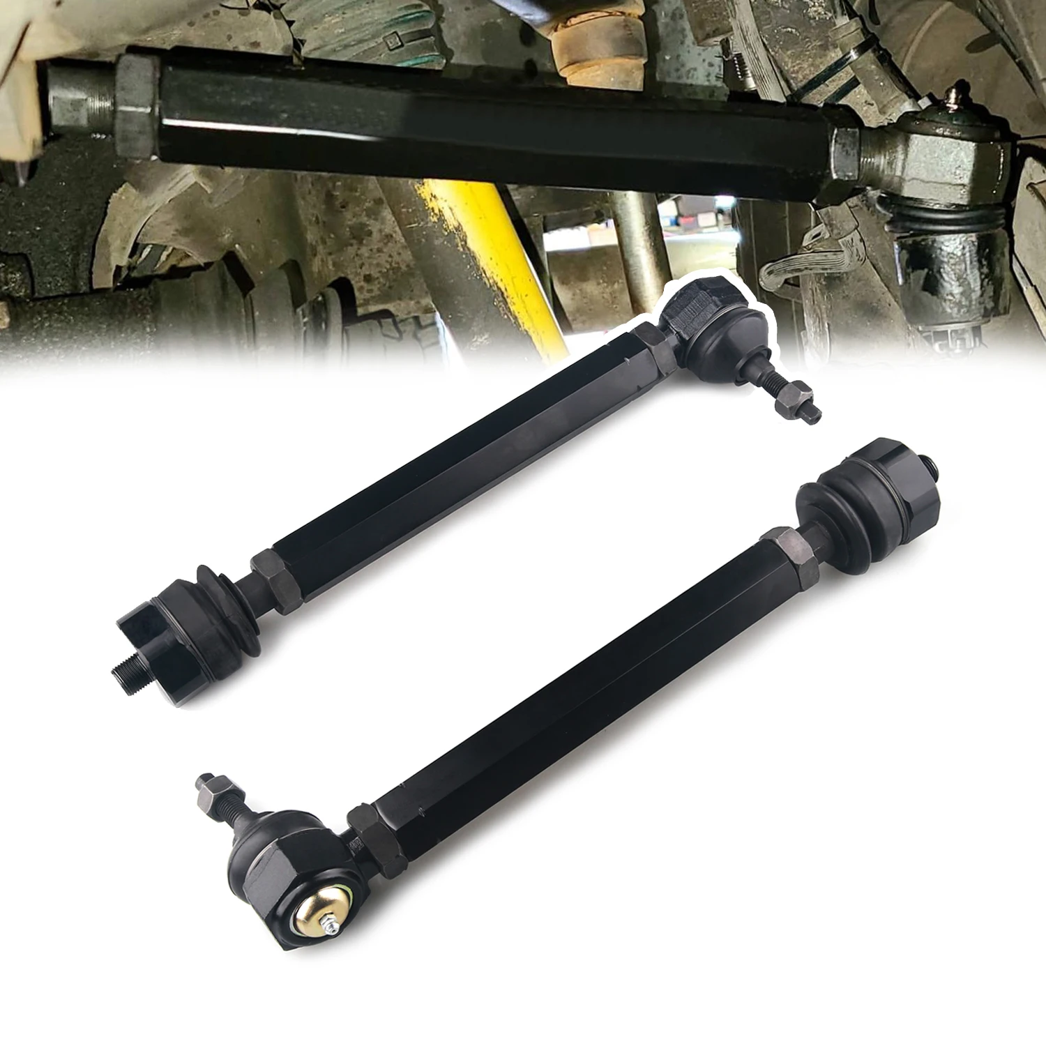 Heavy Duty Tie Rods For 2001-2010 Chevy Silverado/GMC Sierra 2500HD 3500HD 6.6