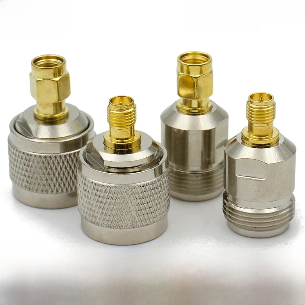 Kit d'adaptateur coaxial de Type RP-SMA à N, prise mâle N vers SMA mâle, connecteur Jack RF femelle, convertisseur de Test de type 4, livraison rapide