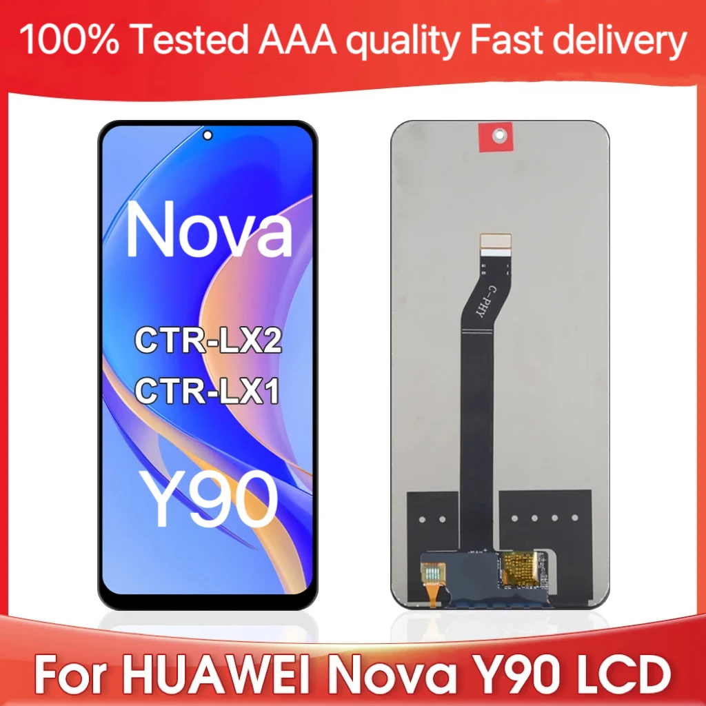 

6.7''Tested Original LCD Display For Huawei NOVA Y90 LCD For Huawei NOVA Y90 CTR-LX2 Display LCD Screen Touch Digitizer Assembly