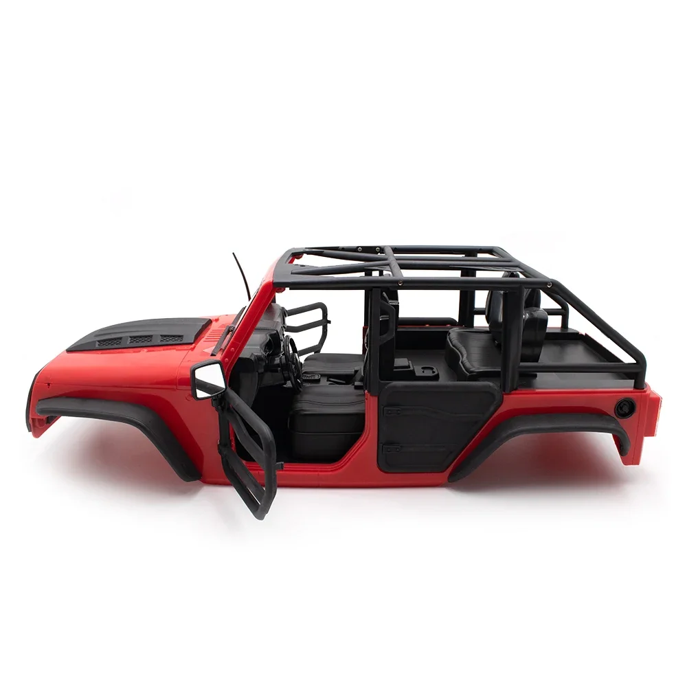 KYX Racing ABS Jeep Wrangler Hard Body Convertible Roof RC Car Body for RC Crawler Car Axial SCX10 II 90046 Body Shell 313mm — zdjęcie 2