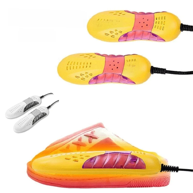 Sèche-chaussures Portable, désinfection, désodorisation, dispositif déshumidificateur, chauffe-pieds, élimine les odeurs, séchage de chaussures UV, ménage