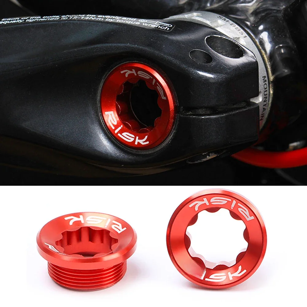 AliExpress RISK M20x8mm Bicycle Bottom Bracket Bolts Aluminum Bike Chainwheel BB Cranks Cover Cycling Cups Arm