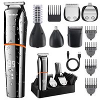 Pritech Electric Hair Clipper Cordless Hair Trimmers for Men,USB Rechargeable Beard Clipper,Barber Grooming Shaver Razor Tools