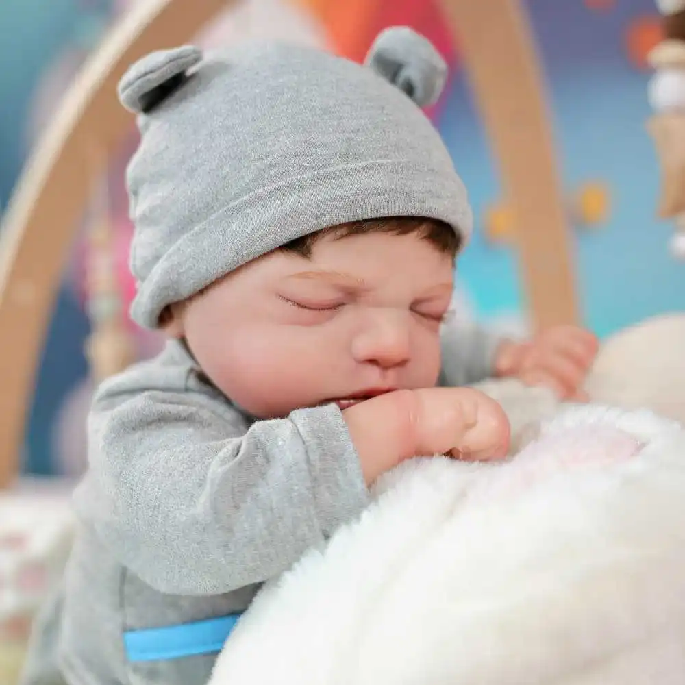 Cloveray 20 بوصة نابض بالحياة تولد من جديد دمية طفل لطيف واقعية دمية الفينيل اللعب منزل تهدئة دمية الكلاسيكية اليدوية لعبة طفل هدية