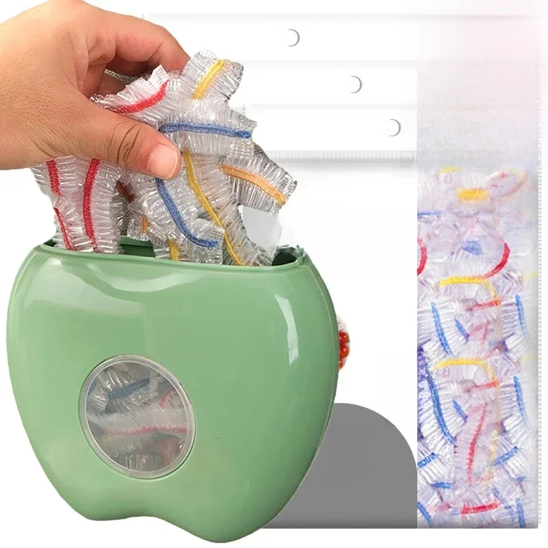 500/1PC Jednorazowa pokrywka na żywność Plastikowa elastyczna folia Pokrowce na żywność Lodówka Świeża pokrywka Talerz Kuchnia Torby do pakowania Torba do przechowywania — zdjęcie 2