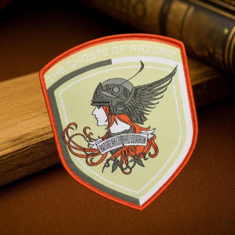 Ace Combat les fantômes de Ragriz moral Badge tissé Patch tactique militaire équipement brassard crochet et boucle vêtements sac à dos autocollants