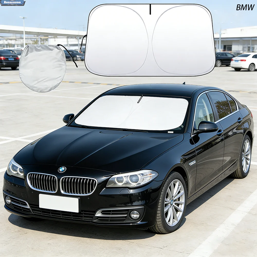 

Car Windshield Sun Shade For BMW 5 Series G30 G31 F10 1990-2024 Sunshade Sun Visor Protector Foldable Blocks UV Rays