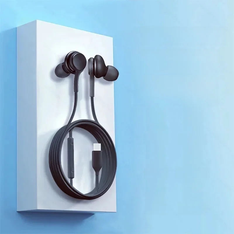 Écouteurs filaires d'origine Type C pour Samsung Galaxy S23 S21 S22 Ultra Plus, oreillettes 3.5mm, accessoires A54 A34 A53 A53