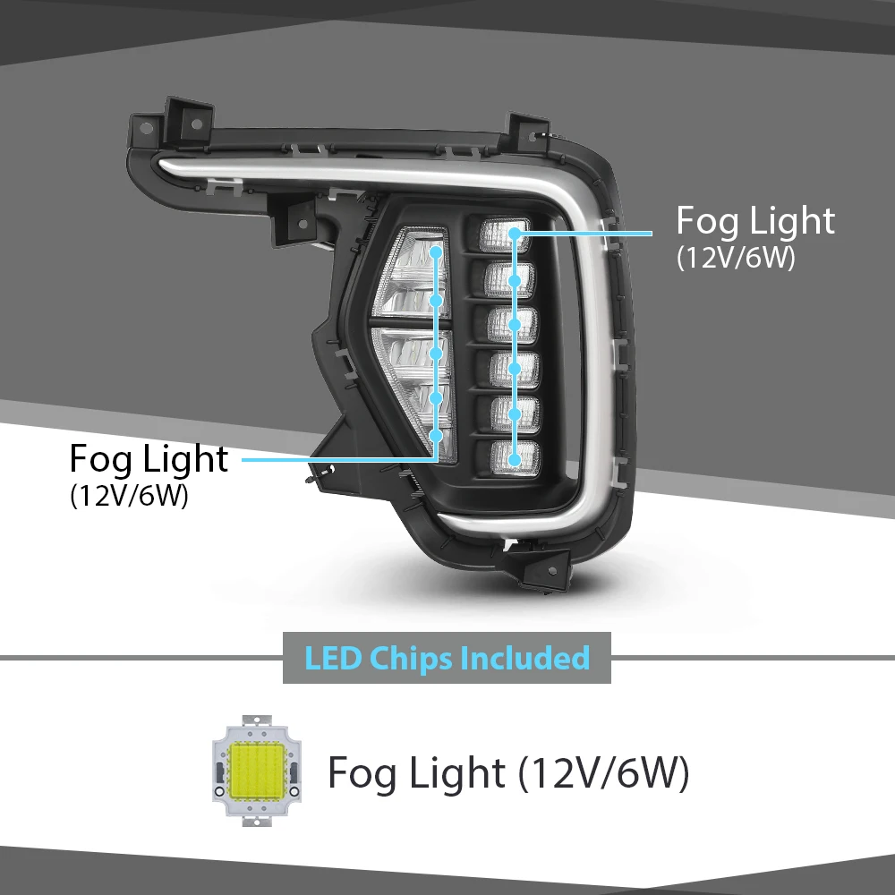 4 قطع مصابيح الضباب الأمامية مع أغطية الحواف تناسب 2017-19 هيونداي سانتا في 7 مقاعد 86564B8Ac0، 86563B8Ac0، 92202B8610، 92201B8610 #4