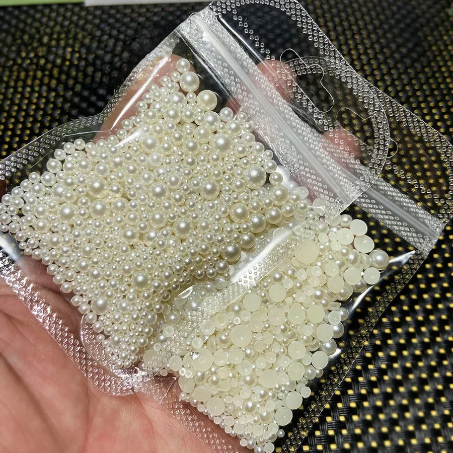 350/850/1200 pièces perle ongles breloques ongles perle Nail Art évaluations décorations pour ongles diamants 3d breloques de luxe SZZS03