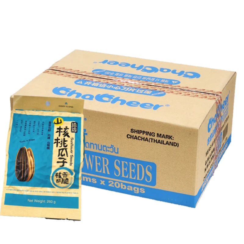 Chacha Sunflower Seed Pecan Flavor 260g/20 Bands/1Box-Chacheer sunflower seeds pecan flavor 260g/20bags/1BOX