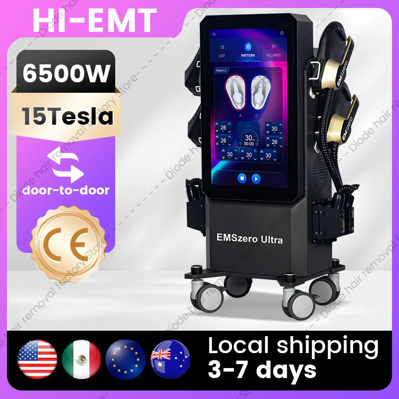 EMSZERO HI-EMT 15T RF Pro Slimmer | معدات نحت الجسم بالكامل مع شاشة LCD | إصدار الصالة الرياضية والمنزل