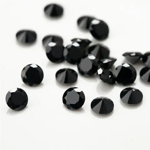 쥬얼리 제작용 루즈 합성 스피넬 원석 비즈, 라운드 컷, 블랙 사이즈 1.0mm ~ 3.0mm 쥬얼리 제작용 루즈 합성 스피넬 원석 비즈, 라운드 컷, 블랙 사이즈 1.0mm ~ 3.0mm