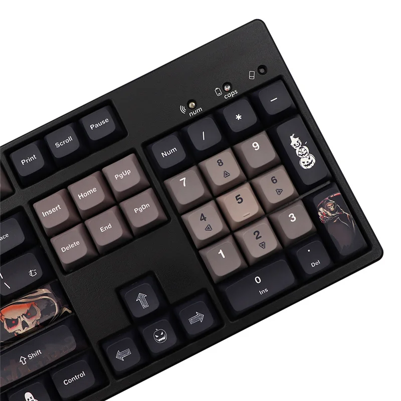 Imagem -06 - Xda Perfil jp Eua Halloween Keycaps Pbt Tintura Sublimação 137 Teclas Cereja mx Interruptor para Teclado Mecânico