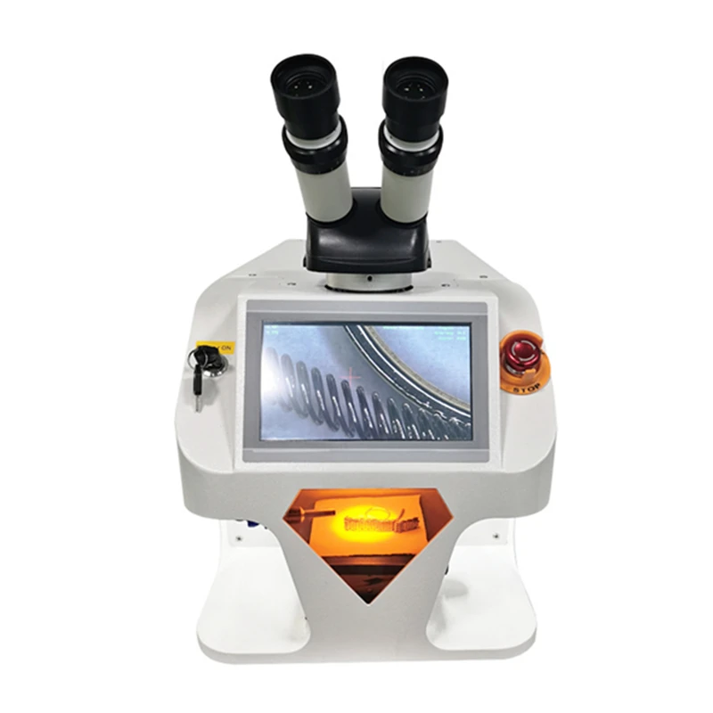 Jewelry Spot Welding Machine MINI Laser Soldering With CCD Control System Microscope For Gold Silver Chain Ring Pendant Denture