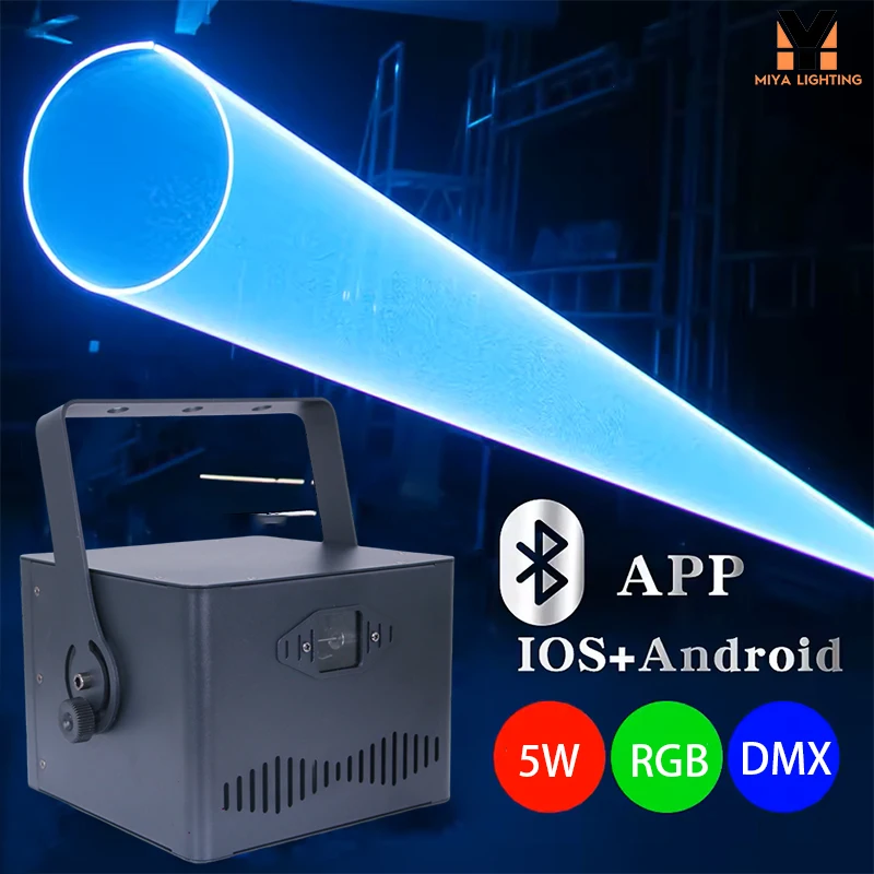

Bluetooth Laser Light 3W 5W with APP Control Animation Cube Projector DMX Beam Scanner for DJ Stage Party Nightclub Bar