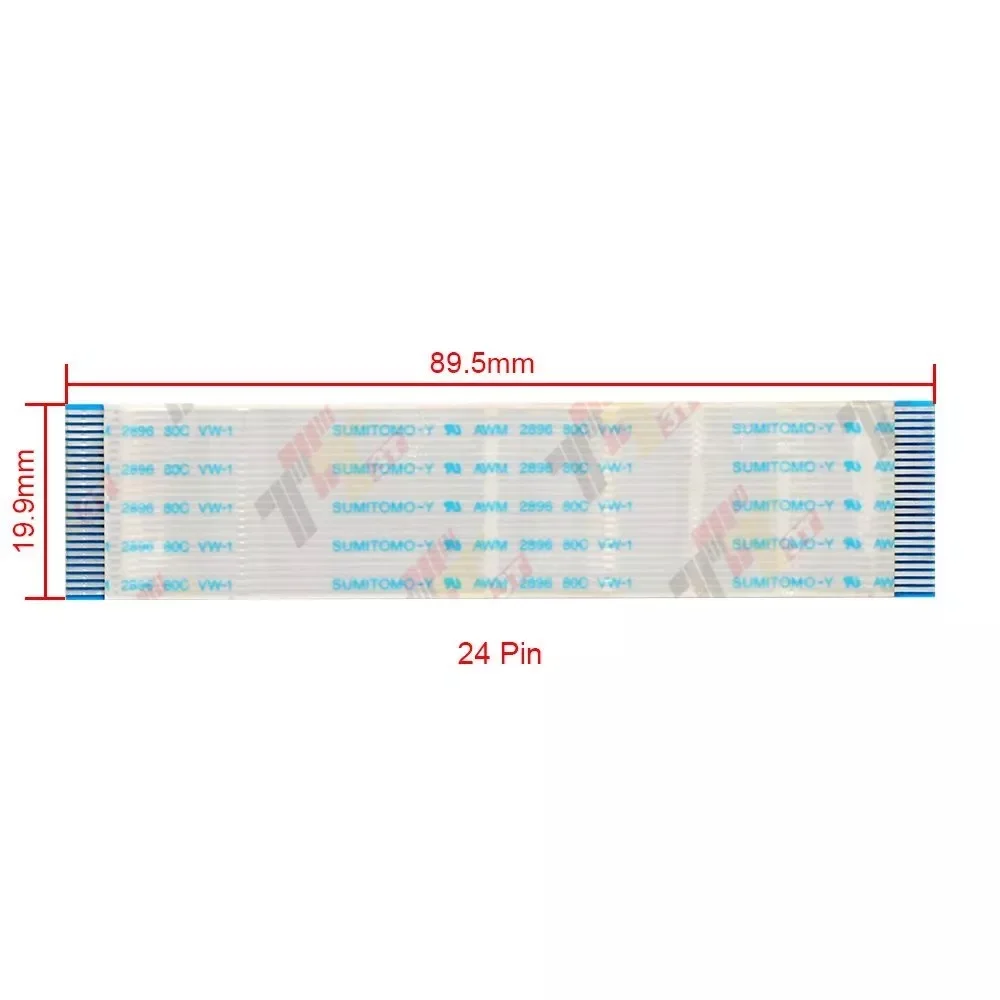 

White flat ribbon cable for BMW X5 CID Radio Head unit Stereo Repair replacement