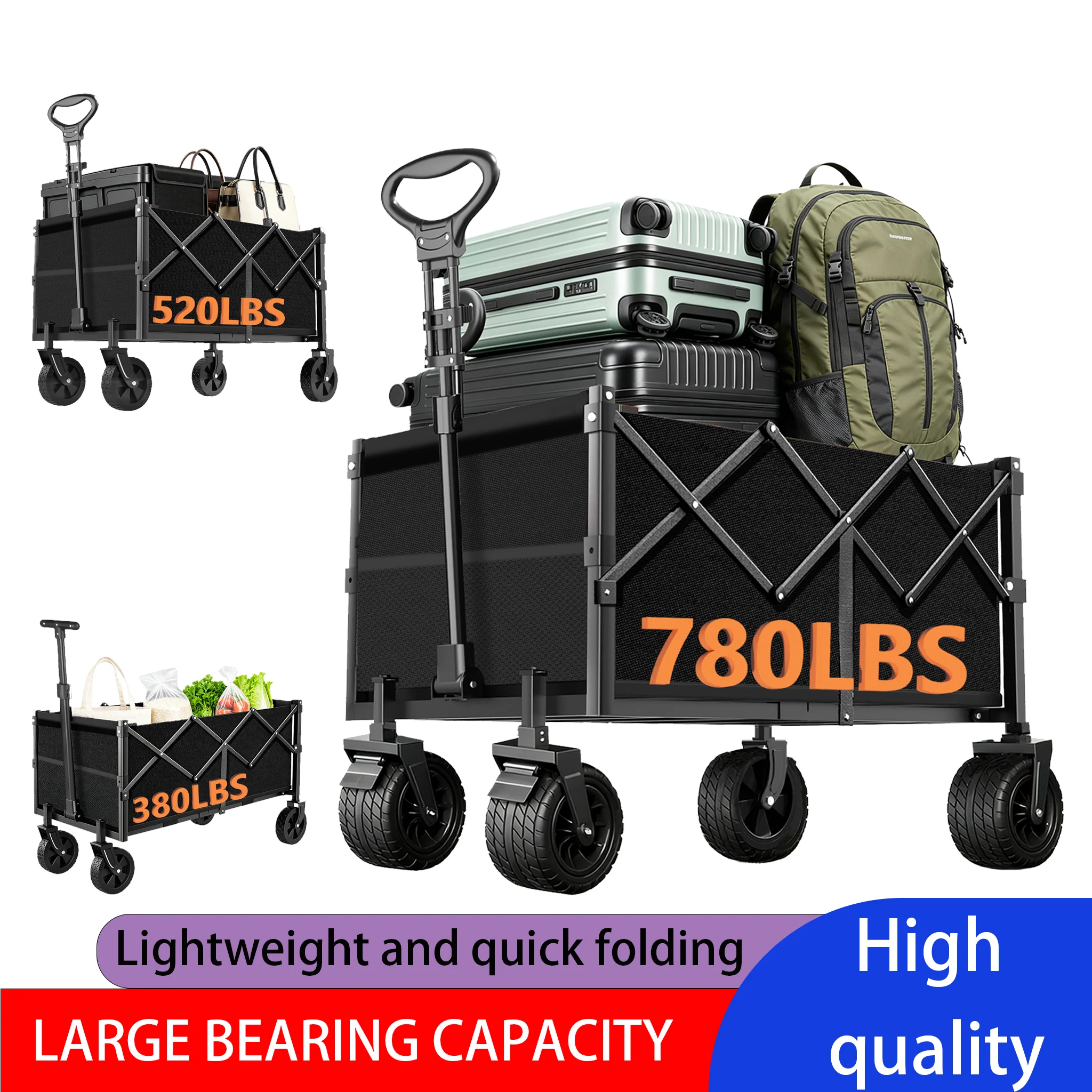 Sports Equipment Cart - [Heavy Duty Folding Cart] Heavy Duty