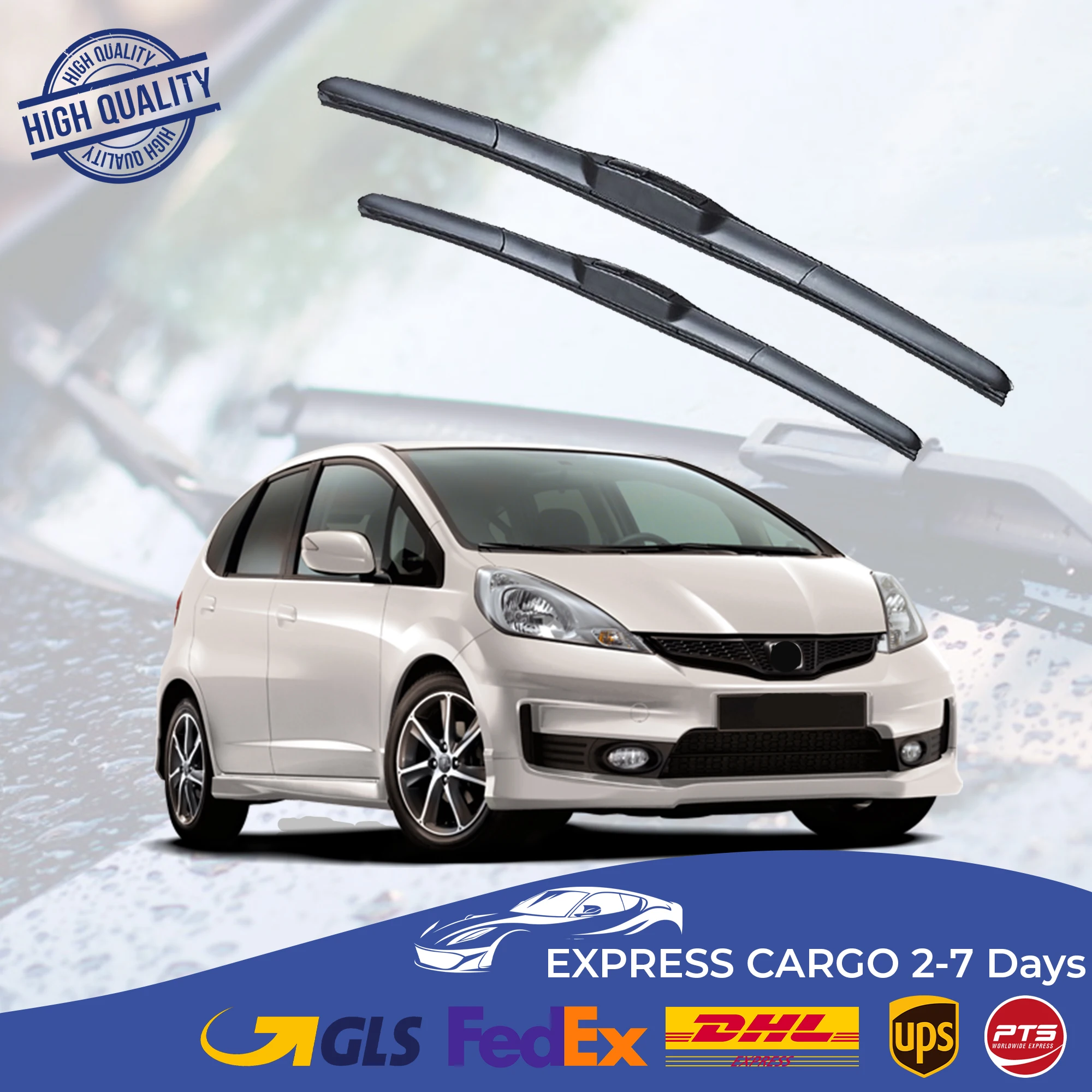 

Car Wiper Blade For Honda Jazz 2009 2010 2011 2012 2013 2014 Hybrid Auto Windscreen Windshield Wipers Blades Window Wash Front