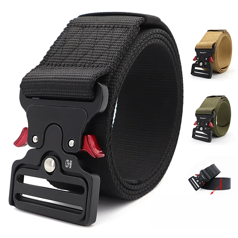 5,0 CM Breite Gürtel für Männer Große Größe 125 135 145 155 165cm Armee Tactical Military Nylon