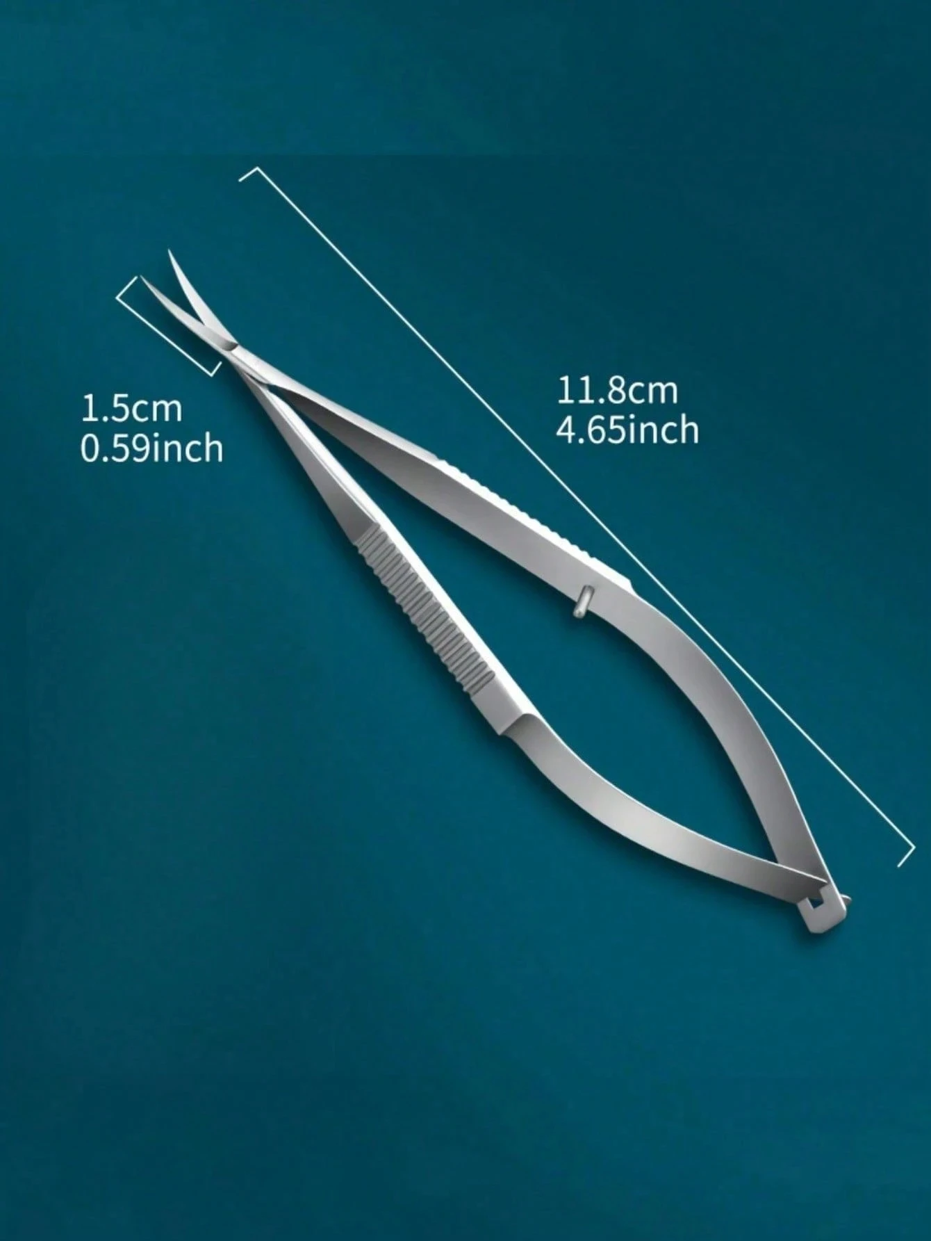 1 stks Zilver multifunctionele Nagelriemschaar Precisie Rvs Dode Huid Remover Wimper Wenkbrauw Trimmen Grooming Tool