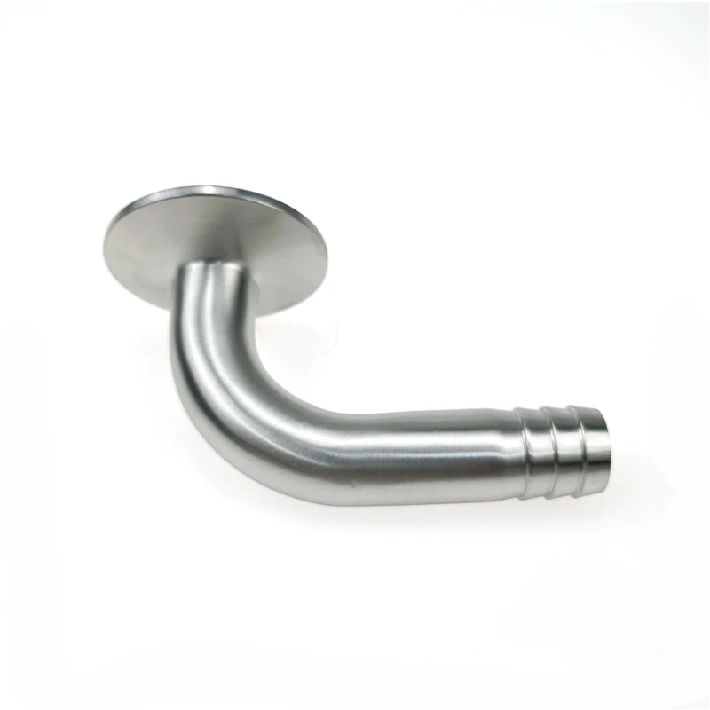 SUS304 Tri Clamp 90 Degree Elbow Sanitary Fitting Homebrew 12.7-38mm Hose Barb TC25.4 TC34 1.5 Inch Sizes Available