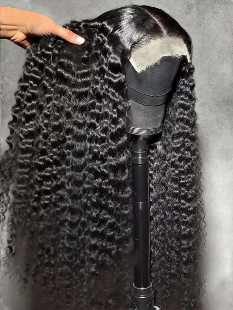 

Глубокая волна Фронтальный парик 13x4 Hd Кружевные вьющиеся парики Человеческие волосы Кружевной фронтальный парик Hd Парик из человеческих волос Парик с глубокими волнами Человеческие волосы 42 дюйма