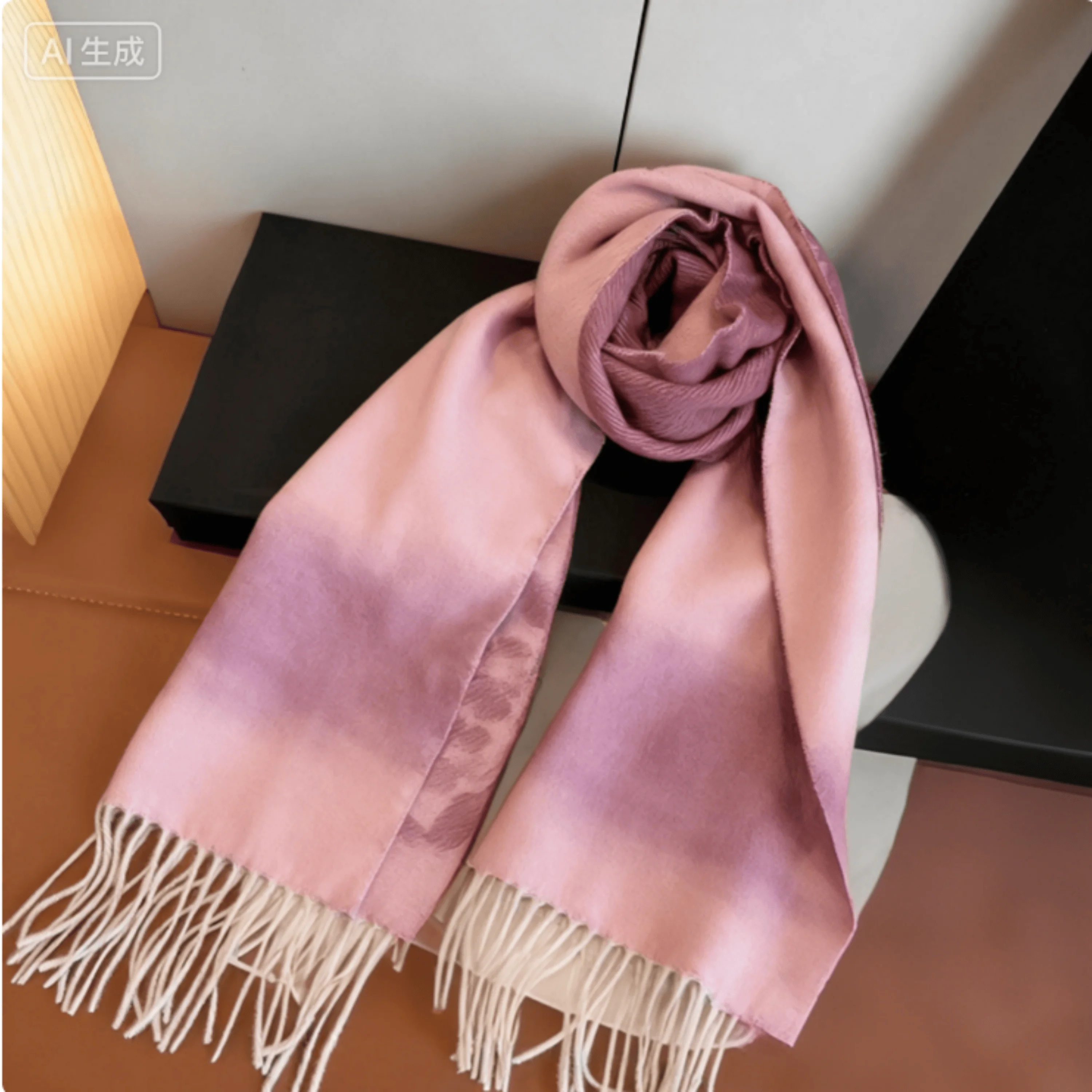 

2025 женский кашемировый шарф, новая мода, универсальный однотонный простой жаккардовый шарф с вышивкой, нежные цветы, женский шарф 180*32 см