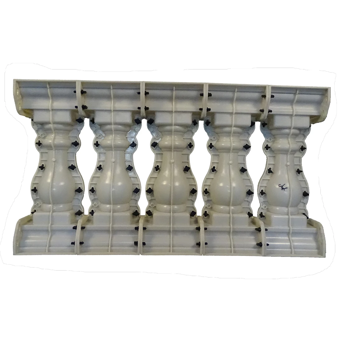 

5 Per Meter High 55cm ABS Terrace Casting decorative handrail vase column concrete Fence form balustrade mold