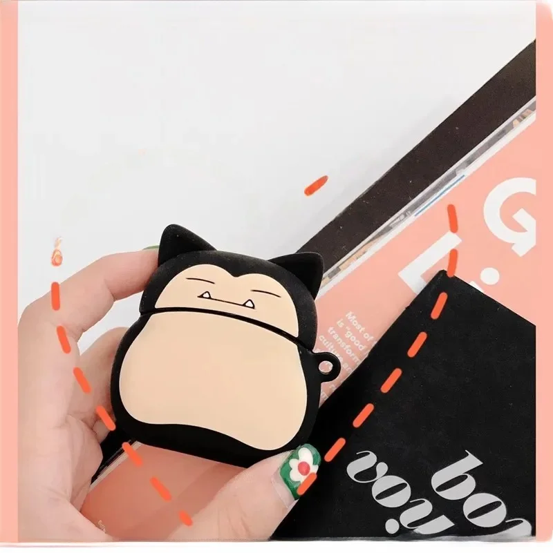 Pokémon Ronflex ‌ Pour Airpods 4 étui 2024, housse de protection en Silicone souple pour écouteurs pour Airpods Pro 2 étui/Airpods 3 2 1 Funda