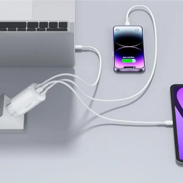 Soopii شاحن سريع أرضي ، GaN PD ، PPS45W ، 65W ، 3U15T