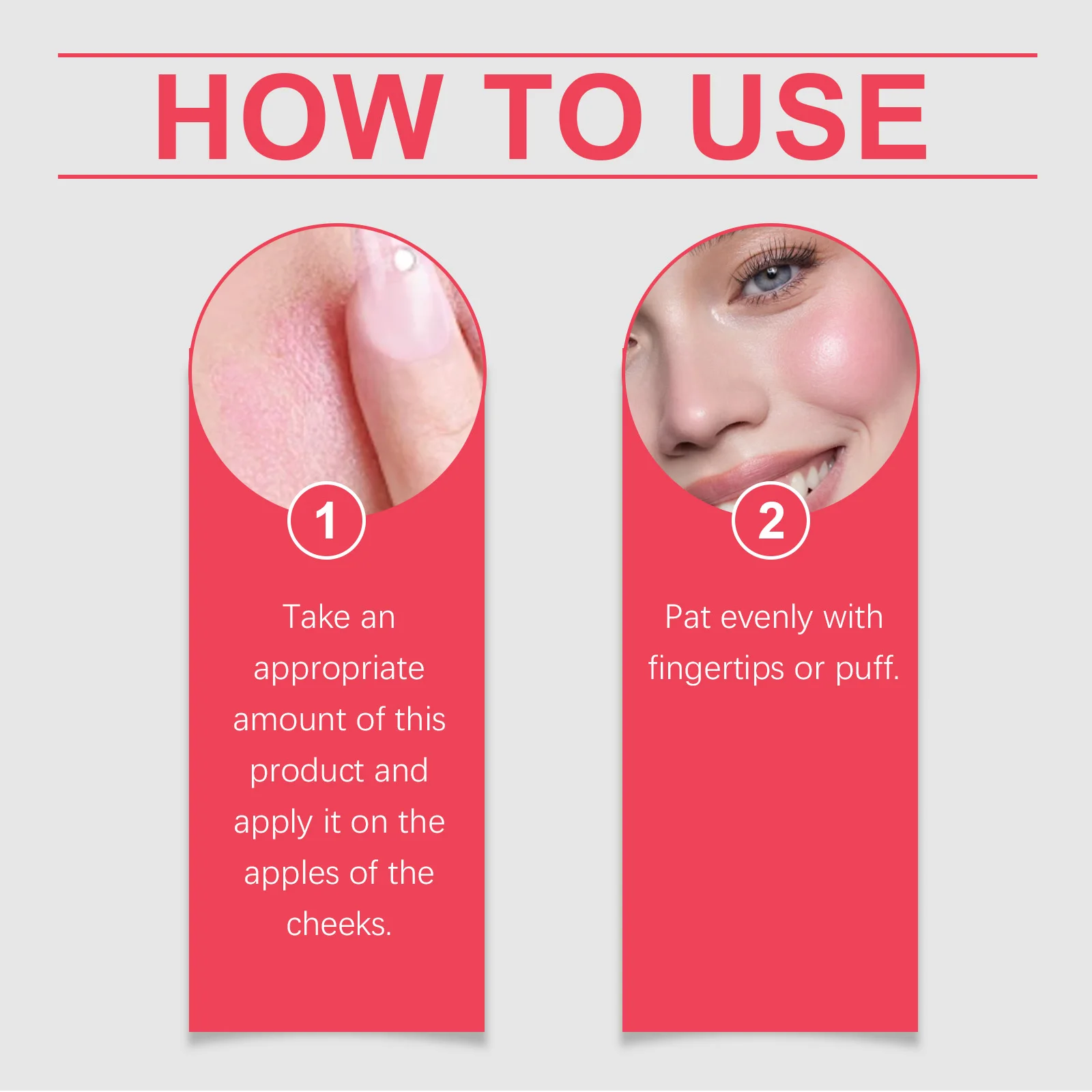 이엘홉 페이스 메이크업 블러쉬 크림 영양 공급 피부 지속 메이크업 방수 땀 방지 가벼운 질감 얼굴 블러쉬 적용 용이