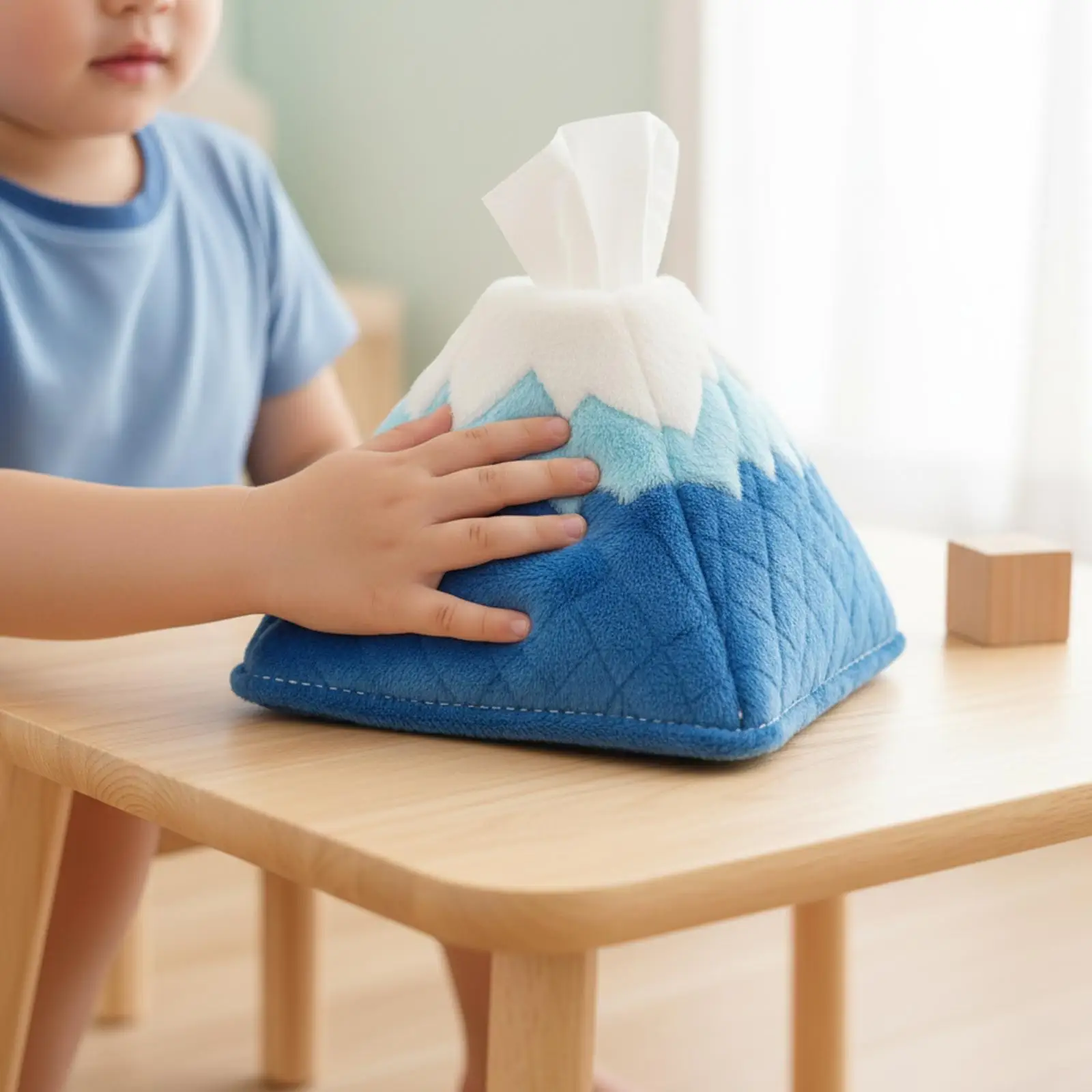 

Mountain Tissue Box Cover Modern Napkin Holder Stylish Dispenser Organizer Tissue Case Decoration for Home Kitchen Room Gift