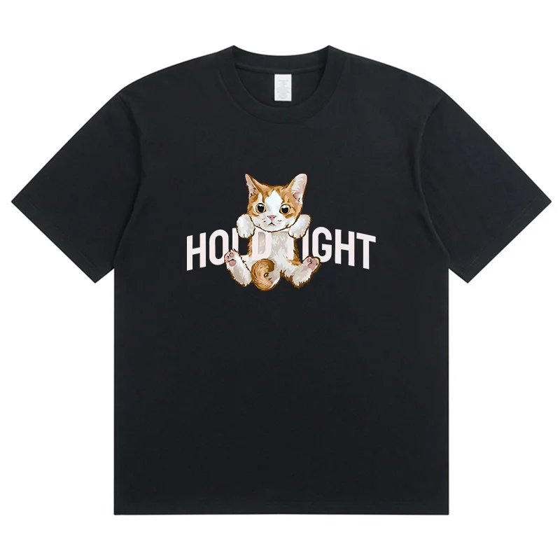 Summer New Holdtight Cat Fashion Sports Women's T-Shirt Harajuku Graphic Clothing Women's Top,Drop Ship