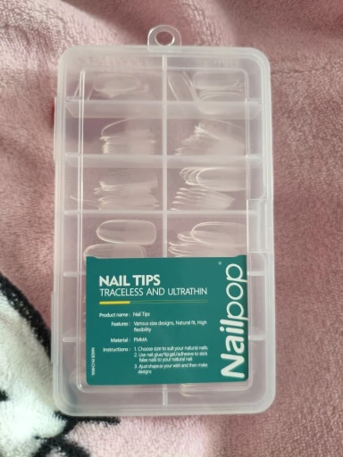 Nailpop 120pcs/box Gel X Nail Tips Medium Short Shape Almond/Square/Soft Gel Nail Tips False Nails Soak Off Easy Nail Extensions photo review