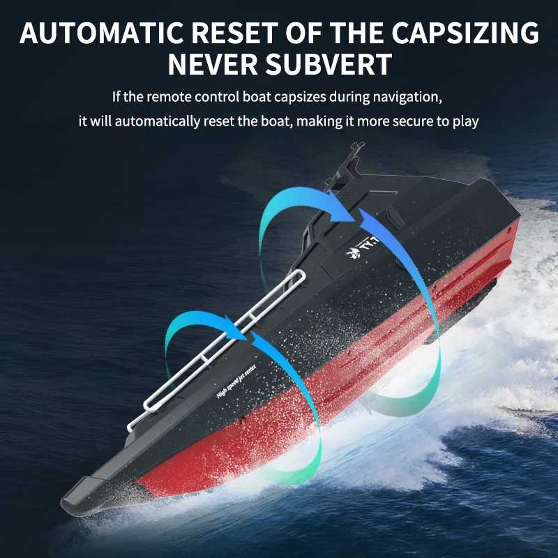 RC Boat 2.4Ghz 25km/h Waterproof High-Speed Remote Control Racing Ship Water Speed Boat For Children Model Toy 14+ TX727