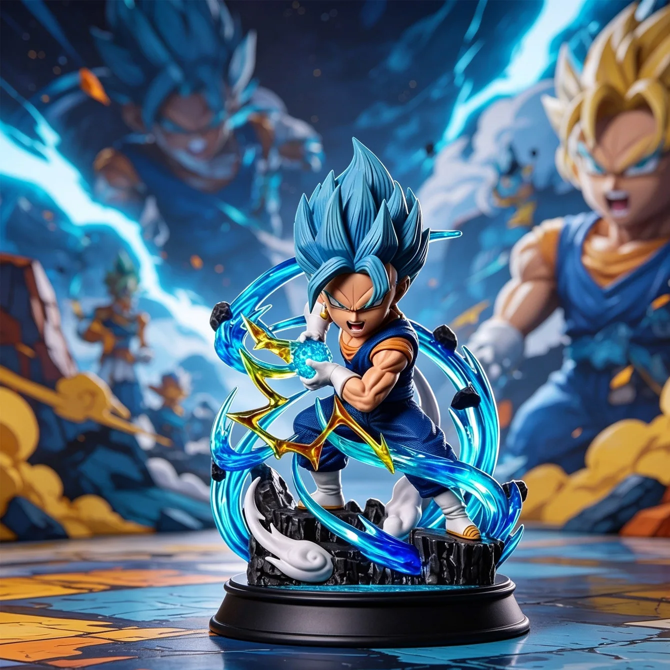 Super Vegito Super Saiyan Blue Sammlerfigur Hochdetailliertes PVC-Modell Ideales Geschenk & Sammlerstück