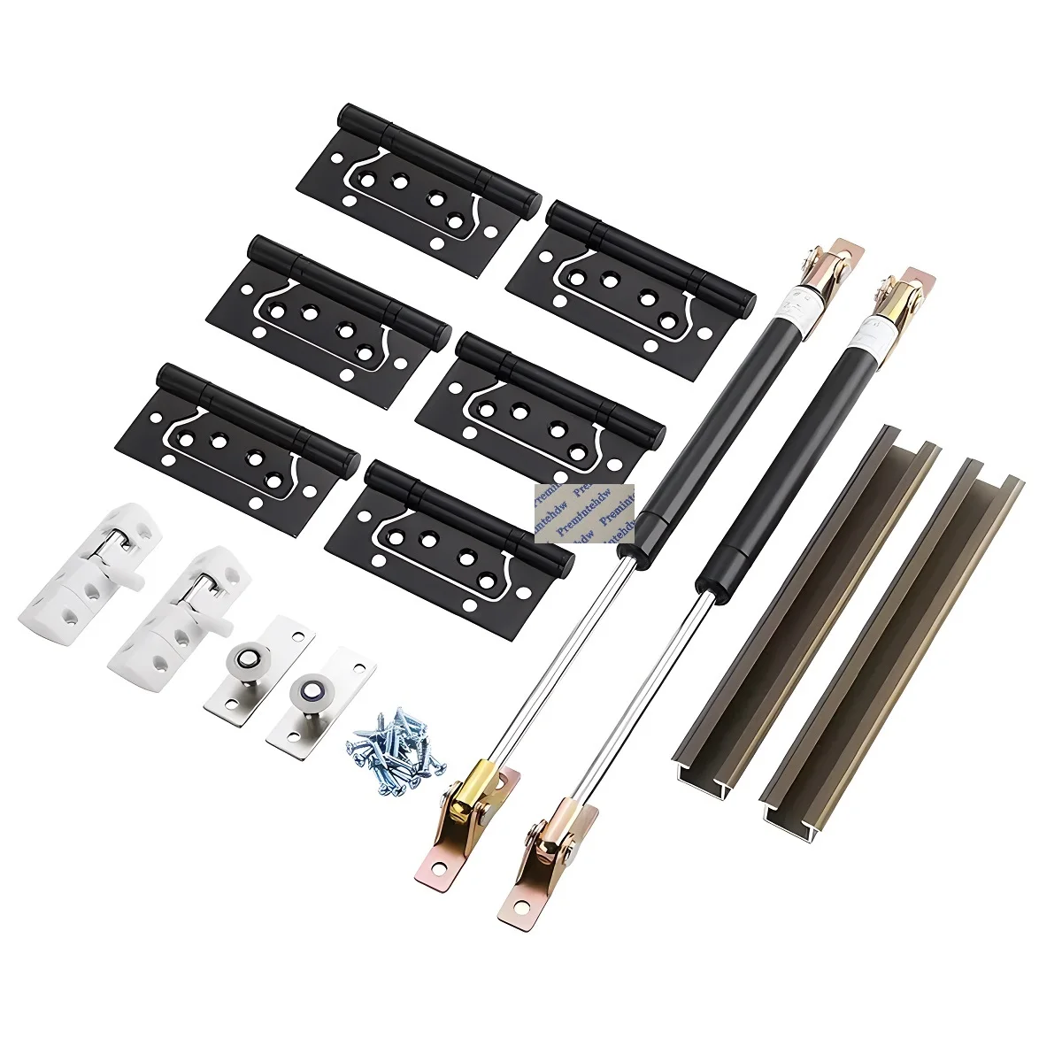 1Set Up Down Bi-fold Hardware Kit For Wooden Framed Window Track Hinge Latch Strut