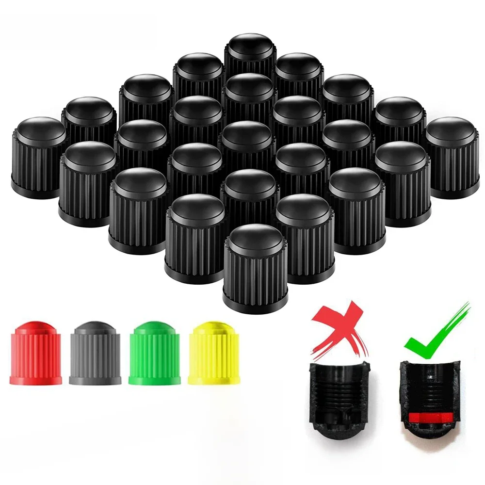 AliExpress AUTCOAT Tire Stem Valve Caps, with O Rubber Ring, Universal Stem Covers for Cars, SUVs, Bike and