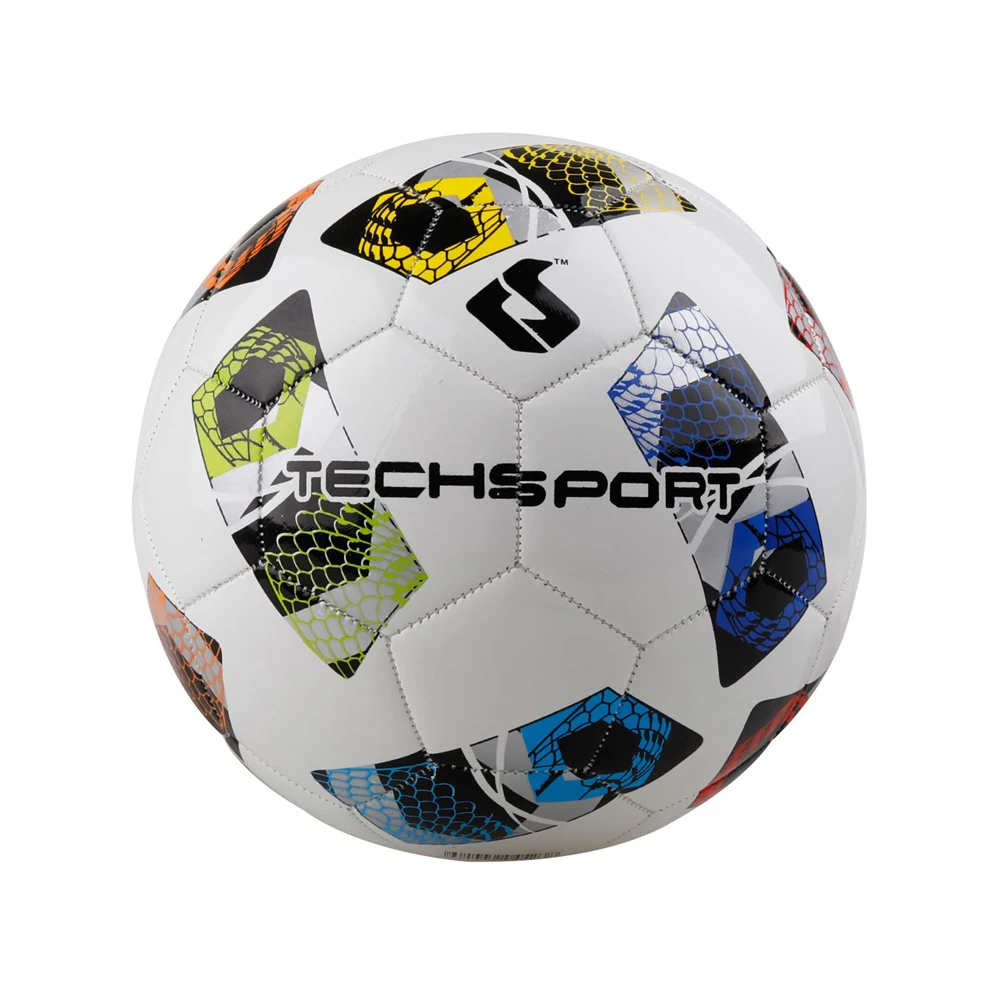 Pallone da calcio Techsport palloni da allenamento cuciti a mano ad alta resistenza pallone da calcio Mix rosso lega sportiva