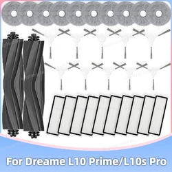 Fit For Dreame Bot L10 Prime / L10s Pro Replacemet Parts Accessories Roller Rubber Side Brush Hepa Filter Mop Cloth