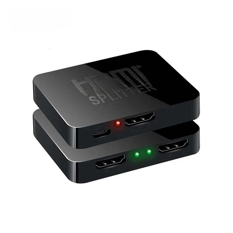 Kebidu 1 in 2 out 1080p 4K 1x2 HDCP striptizerka 3D Splitter wzmacniacz sygnału Audio wideo dystrybutor dla projektorów — zdjęcie 2