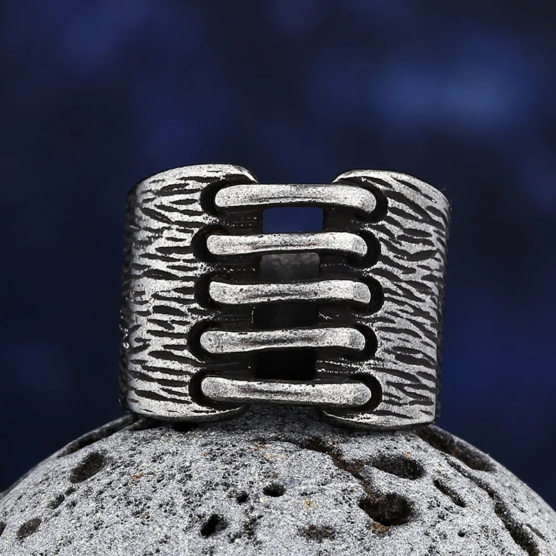 Stainless Steel Viking Simple Ring Vintage Hammer Retro Punk Classic Ring Male Finger Love Jewelry for Man Gift Wholesale OSR291