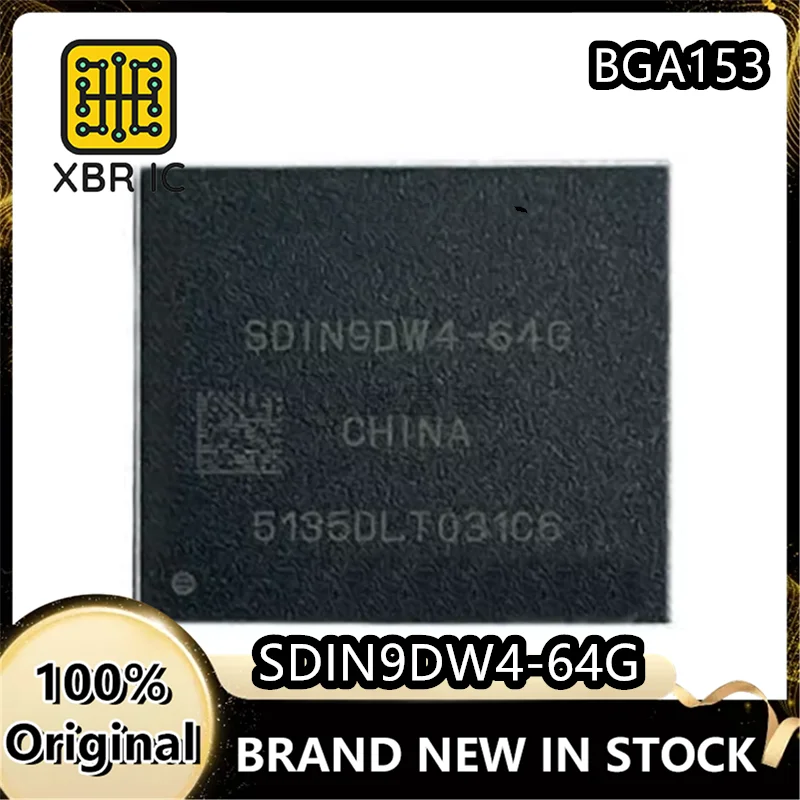 

(2/10 pieces) SDIN9DW4-64G 0-10% 5.0 version EMMC BGA153 64G font memory chip IC new original authentic spot fast delivery